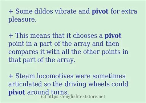 pivot in English .